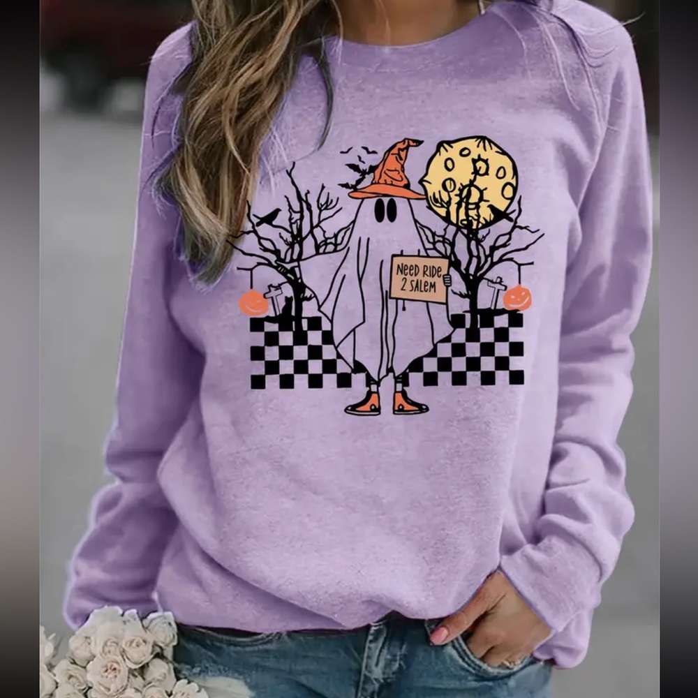 NWOT Hitch A Ride Ghost Sweatshirt